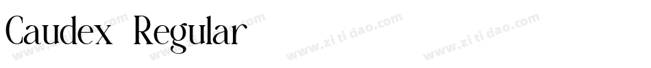 Caudex-Regular字体转换