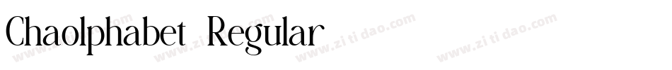 Chaolphabet-Regular字体转换
