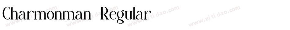 Charmonman-Regular字体转换
