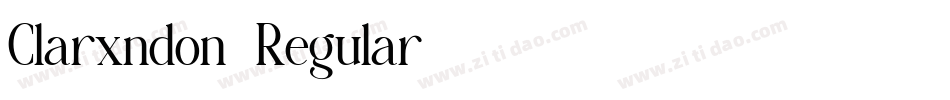 Clarxndon-Regular字体转换