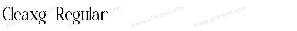 Cleaxg-Regular字体转换 Cleaxg-Regular字体转换