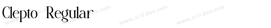 Clepto-Regular字体转换 Clepto-Regular字体转换