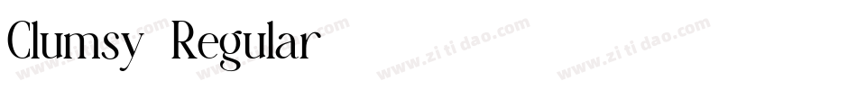 Clumsy-Regular字体转换 Clumsy-Regular字体转换