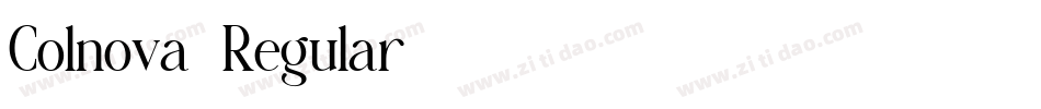 Colnova-Regular字体转换