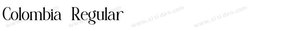 Colombia-Regular字体转换