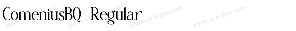 ComeniusBQ-Regular字体转换