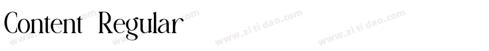 Content-Regular字体转换