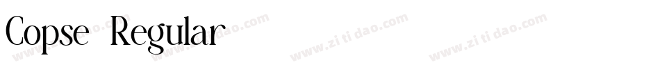 Copse-Regular字体转换