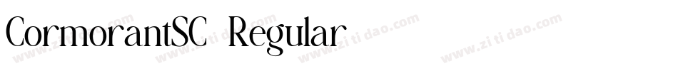 CormorantSC-Regular生成器字体转换