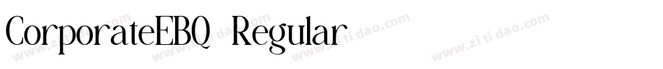 CorporateEBQ-Regular字体转换