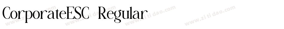 CorporateESC-Regular字体转换