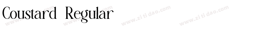 Coustard-Regular字体转换