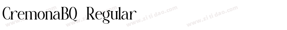 CremonaBQ-Regular字体转换