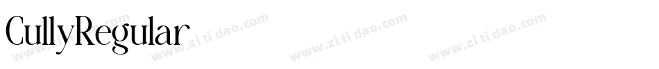 CullyRegular字体转换 CullyRegular字体转换