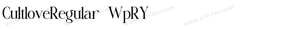 CultloveRegular-WpRY字体转换