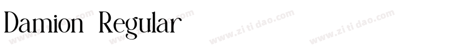 Damion-Regular字体转换
