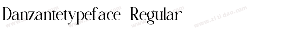 Danzantetypeface-Regular字体转换
