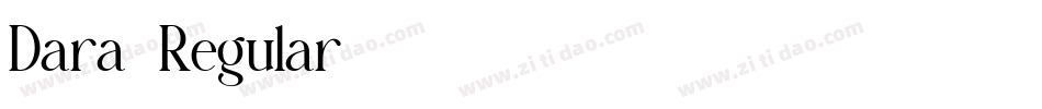 Dara-Regular字体转换