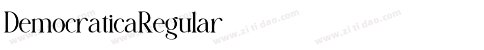 DemocraticaRegular字体转换