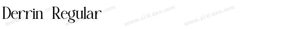 Derrin-Regular字体转换