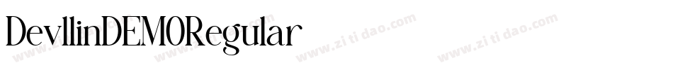 DevllinDEMORegular字体转换