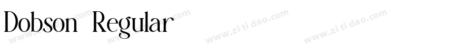 Dobson-Regular字体转换