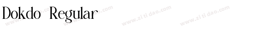 Dokdo-Regular字体转换