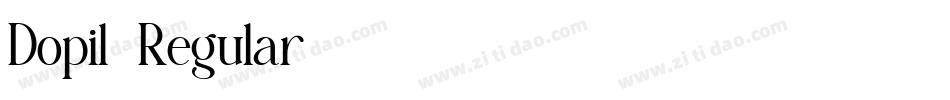 Dopil-Regular字体转换 Dopil-Regular字体转换