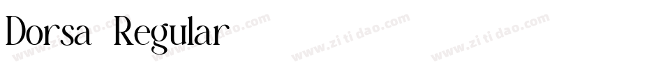 Dorsa-Regular字体转换 Dorsa-Regular字体转换
