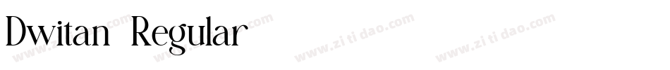 Dwitan-Regular字体转换