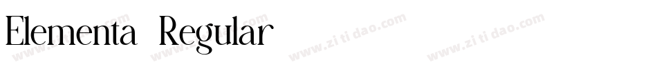 Elementa-Regular字体转换