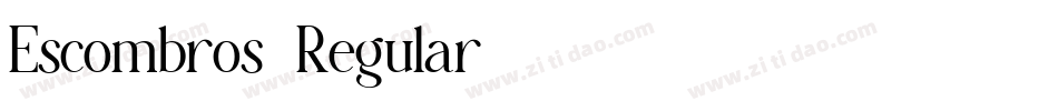 Escombros-Regular字体转换