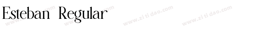 Esteban-Regular字体转换