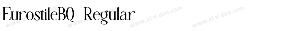 EurostileBQ-Regular字体转换
