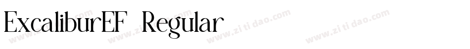ExcaliburEF-Regular字体转换