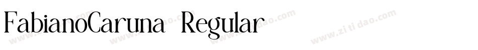 FabianoCaruna-Regular字体转换