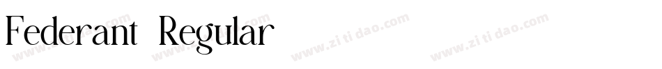 Federant-Regular字体转换