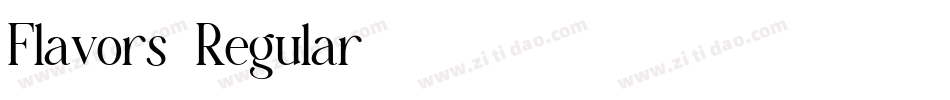 Flavors-Regular字体转换