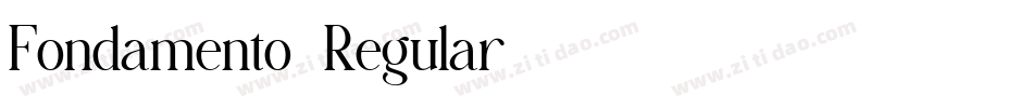 Fondamento-Regular字体转换