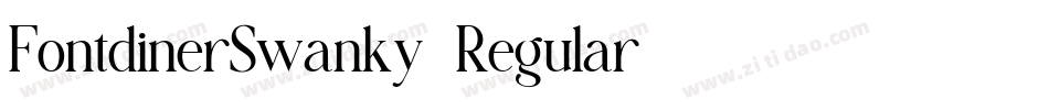 FontdinerSwanky-Regular字体转换