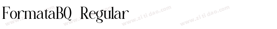 FormataBQ-Regular字体转换
