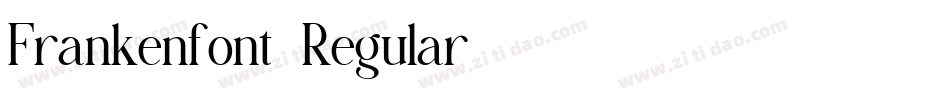 Frankenfont-Regular字体转换