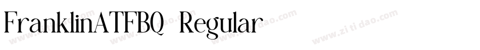 FranklinATFBQ-Regular字体转换