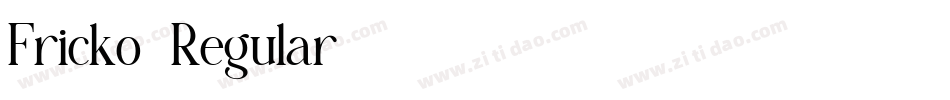 Fricko-Regular字体转换