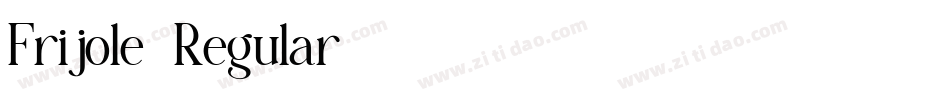 Frijole-Regular字体转换