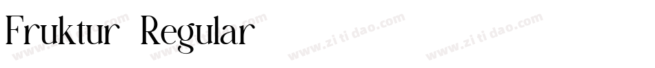 Fruktur-Regular字体转换