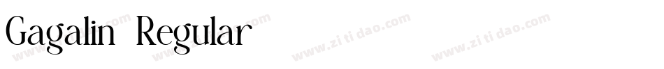 Gagalin-Regular字体转换