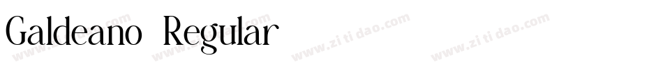 Galdeano-Regular字体转换
