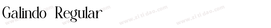 Galindo-Regular字体转换