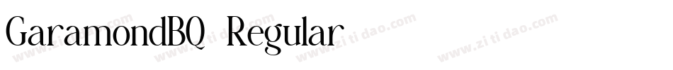 GaramondBQ-Regular字体转换
